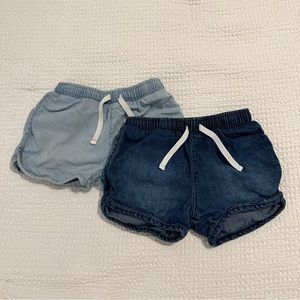 Toddler Pull-on Jean Shorts - 2 pack